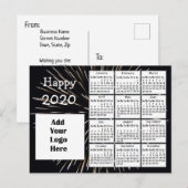 Gepersonaliseerd gelukkig 2020 Nieuw Jaar Aangepas Briefkaart (Voorkant / Achterkant)