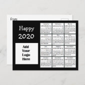 Gepersonaliseerd gelukkig 2020 Nieuw Jaar Aangepas Briefkaart (Voorkant / Achterkant)