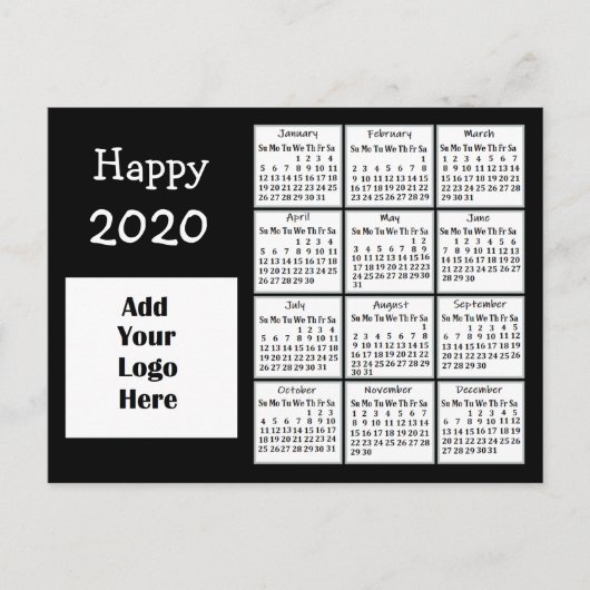 Gepersonaliseerd gelukkig 2020 Nieuw Jaar Aangepas Briefkaart (Voorkant)