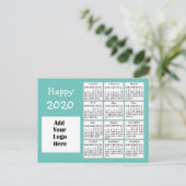 Gepersonaliseerd gelukkig 2020 Nieuw Jaar Aangepas Briefkaart (Staand voorkant)