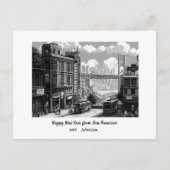 Gepersonaliseerd Gelukkig Nieuwjaar 2025 San Franc Feestdagenkaart (Voorkant)