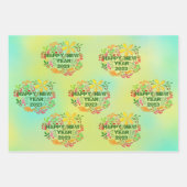 GEPERSONALISEERD GELUKKIG NIEUWJAAR 20XX INPAKPAPIER VEL (Voorkant)