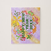 GEPERSONALISEERD GELUKKIG NIEUWJAAR 20XX LEGPUZZEL (Verticaal)