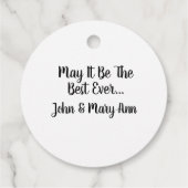 Gepersonaliseerd Gelukkig Nieuwjaar Bedankjes Labels (Achterkant)