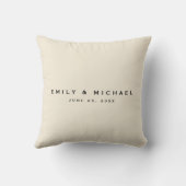 Gepersonaliseerd gelukkig Ooit na het Wedden Keepo Kussen (Achterkant)