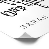 Gepersonaliseerd gelukkig Ooit na het Wedden Keepo Poster (Hoek)