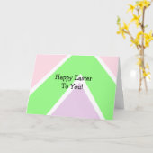 Gepersonaliseerd Gelukkig Pasen en Recept voor Gef Kaart (Gele Bloem)