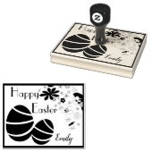 Gepersonaliseerd Gelukkig Pasen Rubberstempel (Gestempeld)