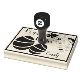 Gepersonaliseerd Gelukkig Pasen Rubberstempel