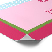 Gepersonaliseerd gelukkig Poster van de Boom/van d (Hoek)