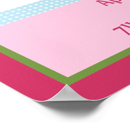 Gepersonaliseerd gelukkig Poster van de Boom/van d (Hoek)