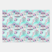 Gepersonaliseerd Gelukkig Verjaardagscircus Inpakpapier Vel (Voorkant)