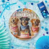 Gepersonaliseerd Gelukkige Verjaardag Hond Papier  Papieren Bordje (Feest)