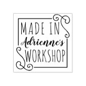 Gepersonaliseerd gemaakt in Workshop Kerstmis Rubberstempel (Afrduk)