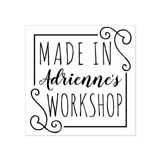 Gepersonaliseerd gemaakt in Workshop Kerstmis Rubberstempel (Afrduk)