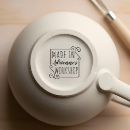 Gepersonaliseerd gemaakt in Workshop Kerstmis Rubberstempel