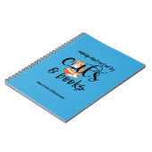Gepersonaliseerd GEMAKKELIJK AFGELEID DOOR KATTEN  Notitieboek (Linkerzijde)