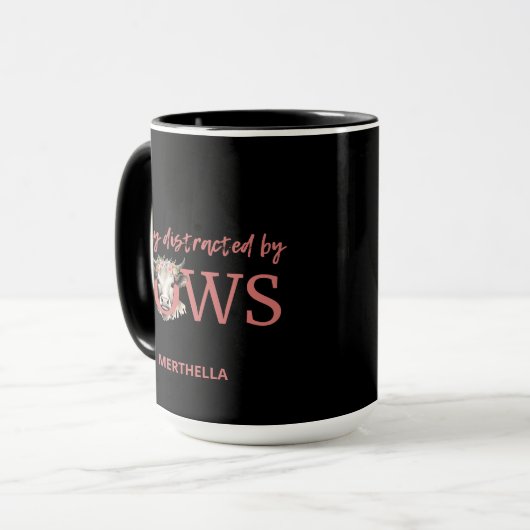 Gepersonaliseerd GEMAKKELIJK AFGELEID DOOR KOEIEN Mok (Voorkant links)