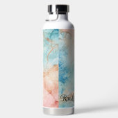 Gepersonaliseerd gemarmerd waterfles (Rechts)
