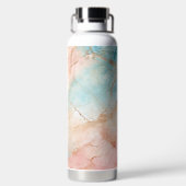 Gepersonaliseerd gemarmerd waterfles (Achterkant)