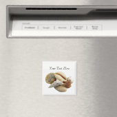 Gepersonaliseerd gemengde Seashell Photo Magnet (Insitu (Vaatwasser))