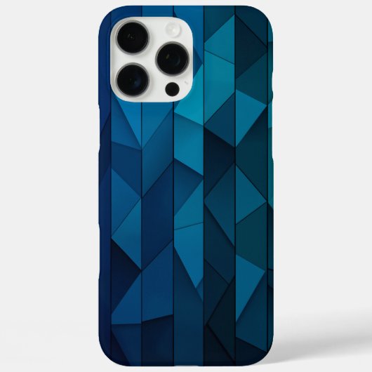Gepersonaliseerd geometrisch blauw en Blauwgroen p Case-Mate iPhone Case (Achterkant)