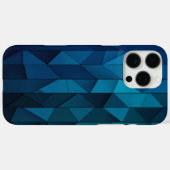 Gepersonaliseerd geometrisch blauw en Blauwgroen p Case-Mate iPhone Case (Achterkant (horizontaal))