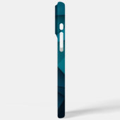 Gepersonaliseerd geometrisch blauw en Blauwgroen p Case-Mate iPhone Case (Achterkant / Links)