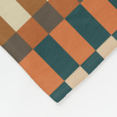 Gepersonaliseerd geometrisch controlepatroon in de fleece deken (Hoek)