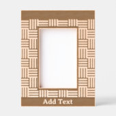 Gepersonaliseerd geometrisch gegraveerd hout Afbee (Voorkant)