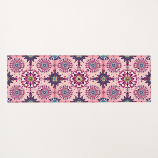 Gepersonaliseerd geometrisch ontwerp yogamat (Achterkant (horizontaal))