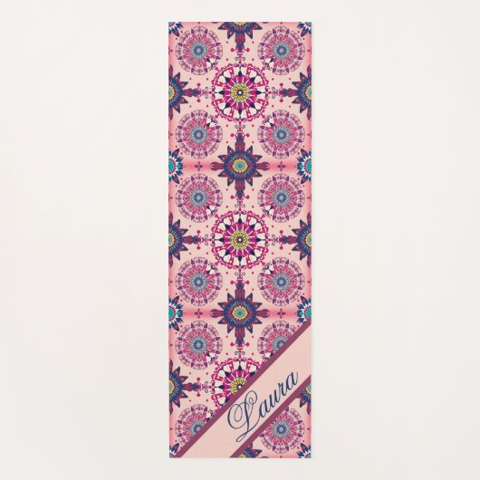 Gepersonaliseerd geometrisch ontwerp yogamat (Voorkant)
