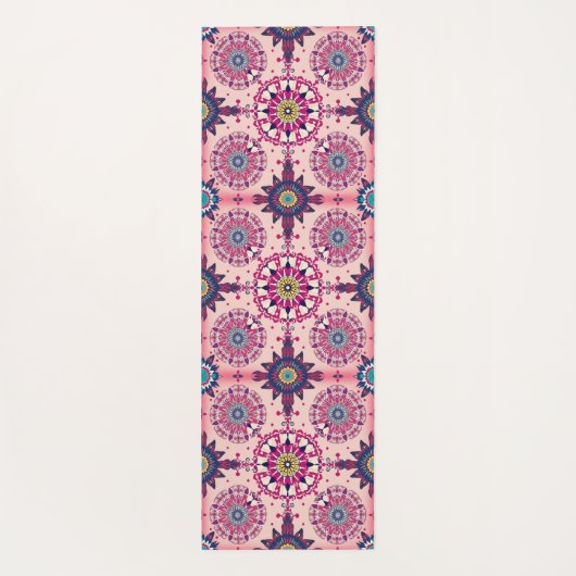 Gepersonaliseerd geometrisch ontwerp yogamat (Achterkant)