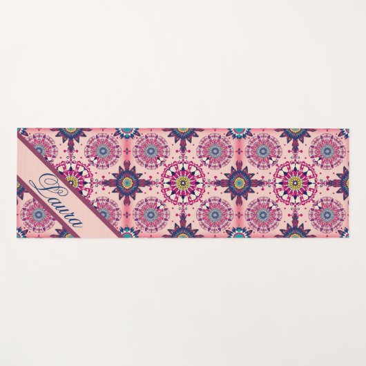 Gepersonaliseerd geometrisch ontwerp yogamat (Voorkant (horizontaal))