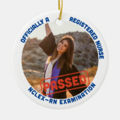 Gepersonaliseerd gepasseerd NCLEX-RN officieel een Keramisch Ornament (Voorkant)