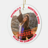 Gepersonaliseerd gepasseerd NCLEX-RN officieel een Keramisch Ornament (Links)