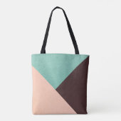 Gepersonaliseerd Gepersonaliseerd Roze Groen Bruin Tote Bag (Achterkant)