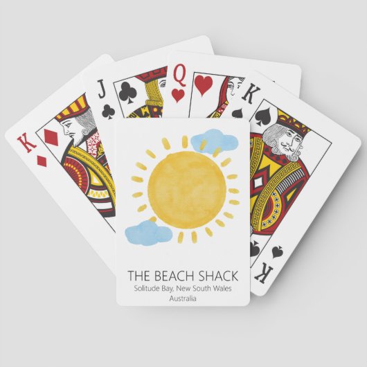 Gepersonaliseerd gepersonaliseerde Airbnb speelkaa Pokerkaarten (Achterkant)