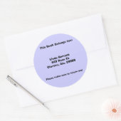 Gepersonaliseerd gepersonaliseerde boeketiketten ronde sticker (Envelop)