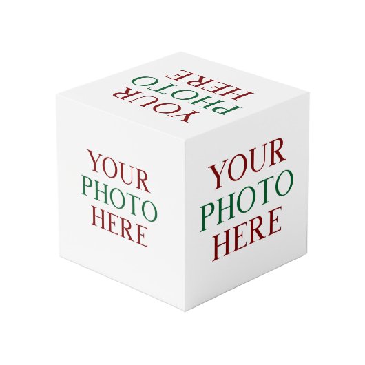 Gepersonaliseerd gepersonaliseerde DIY Multi Photo Kubus (Achter hoekig)