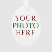 Gepersonaliseerd gepersonaliseerde foto dubbelzijd ornament (achterkant)