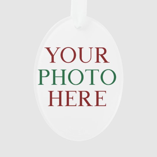 Gepersonaliseerd gepersonaliseerde foto dubbelzijd ornament (achterkant)