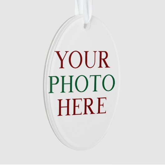 Gepersonaliseerd gepersonaliseerde foto dubbelzijd ornament (voorkant)