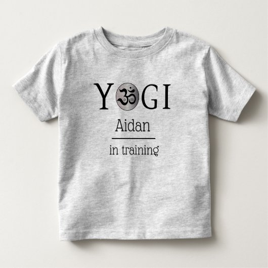 Gepersonaliseerd gepersonaliseerde zen yogi yoga k kinder shirts (Voorkant)