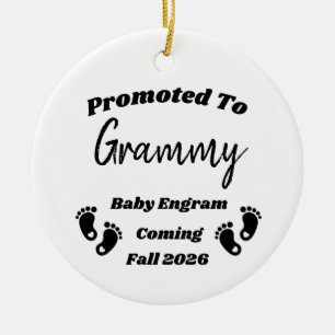 Gepersonaliseerd gepromoveerd tot grootouder Ornam Keramisch Ornament