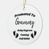 Gepersonaliseerd gepromoveerd tot grootouder Ornam Keramisch Ornament (Links)