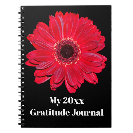 Gepersonaliseerd Gerbera Daisy Journal-Notitieboek Notitieboek (Voorkant)