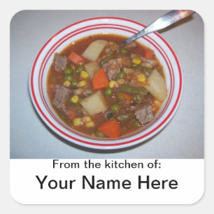 Gepersonaliseerd gerecht / Recept Sticker
