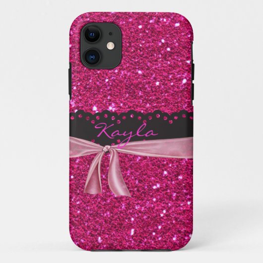 Gepersonaliseerd gereconstrueerd PINK I-telefoon 5 Case-Mate iPhone Case (Achterkant)