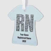 Gepersonaliseerd geregistreerde verpleegster RN Ornament (voorkant)